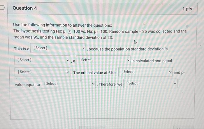 Solved 1. one tail test, two tail test2. unkown, known 3. | Chegg.com