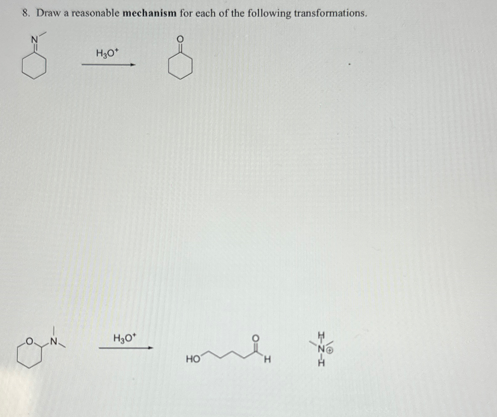 Solved Draw a reasonable mechanism for each of the following | Chegg.com