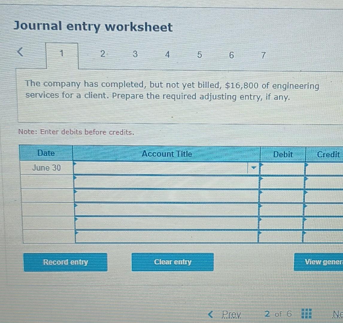 Solved Journal Entry Worksheet 234567 The Company Has | Chegg.com