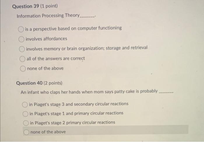 Solved is a perspective based on computer functioning Chegg