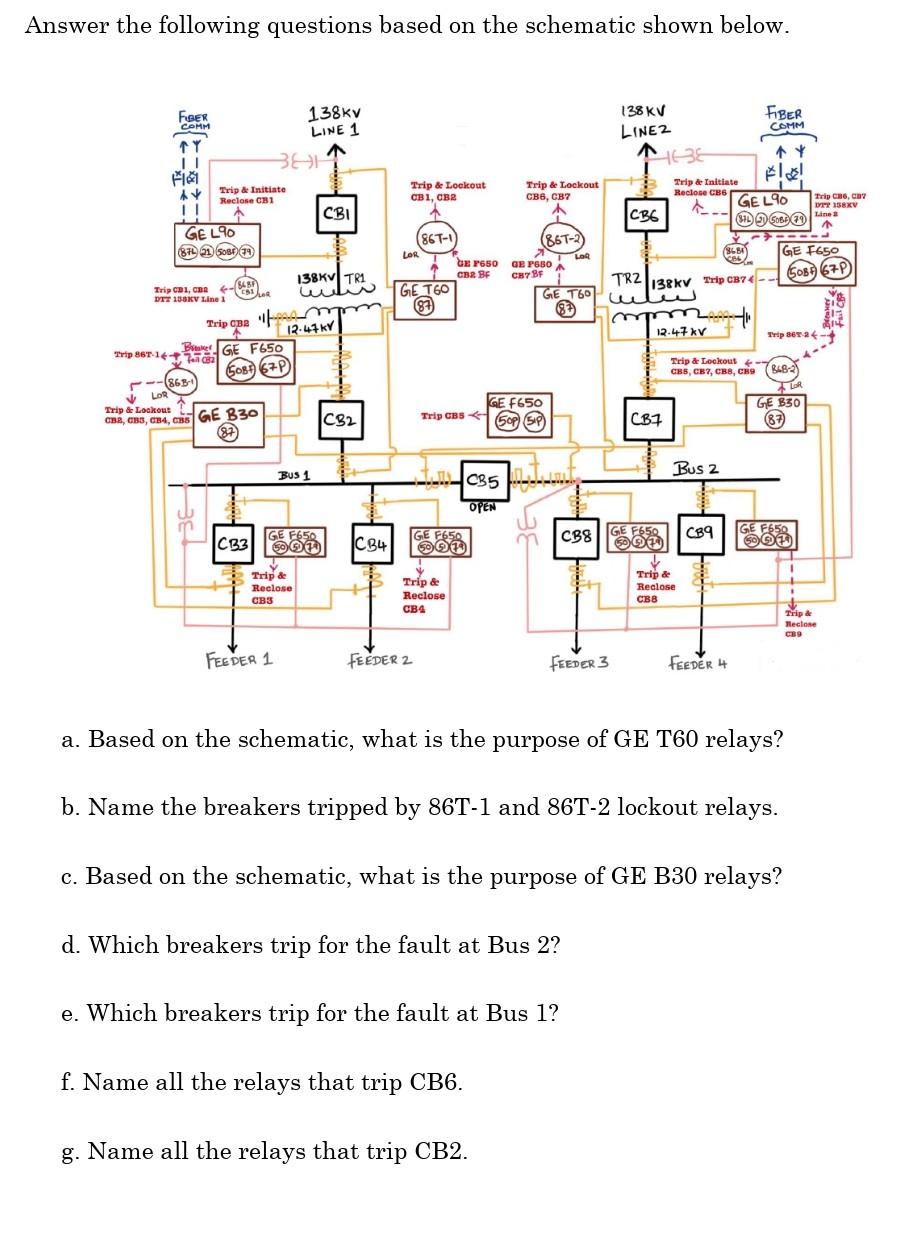 Solved Answer the following questions based on the schematic