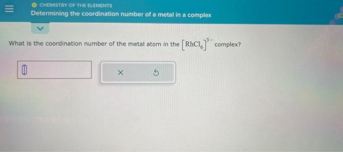 Solved What is the coordination number of the metal atom in | Chegg.com