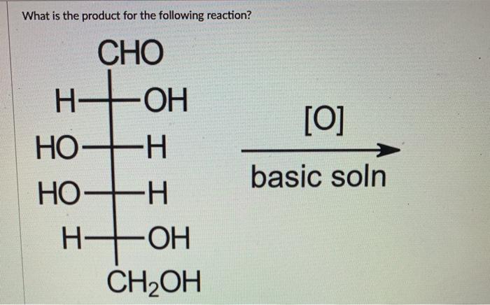 Solved What is the product for the following reaction? CHO | Chegg.com