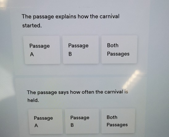 Solved Read Both Passages And The 6 Statements. Decide If | Chegg.com