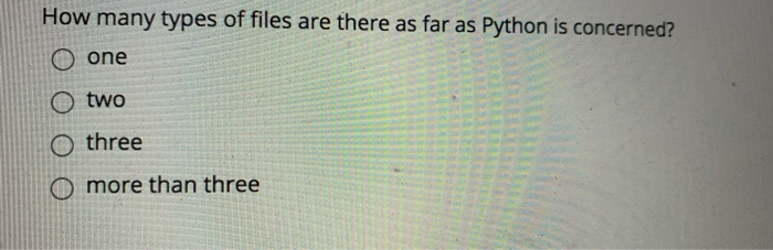 How Many Types Of Files Are There In Python