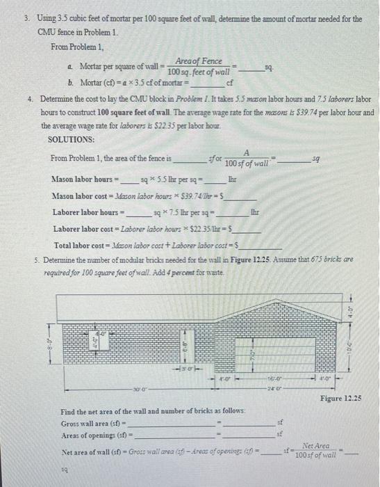 Solved 1. Determine the number of 8-inch-high by 8-inch-wide | Chegg.com