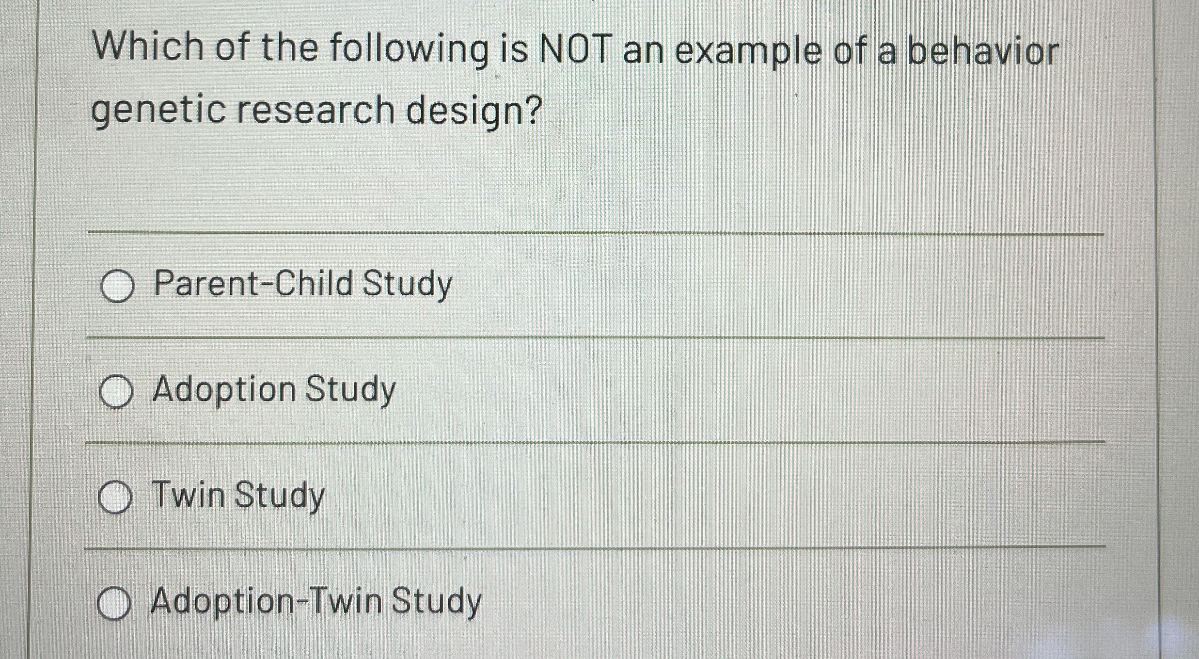 Solved Which of the following is NOT an example of a | Chegg.com