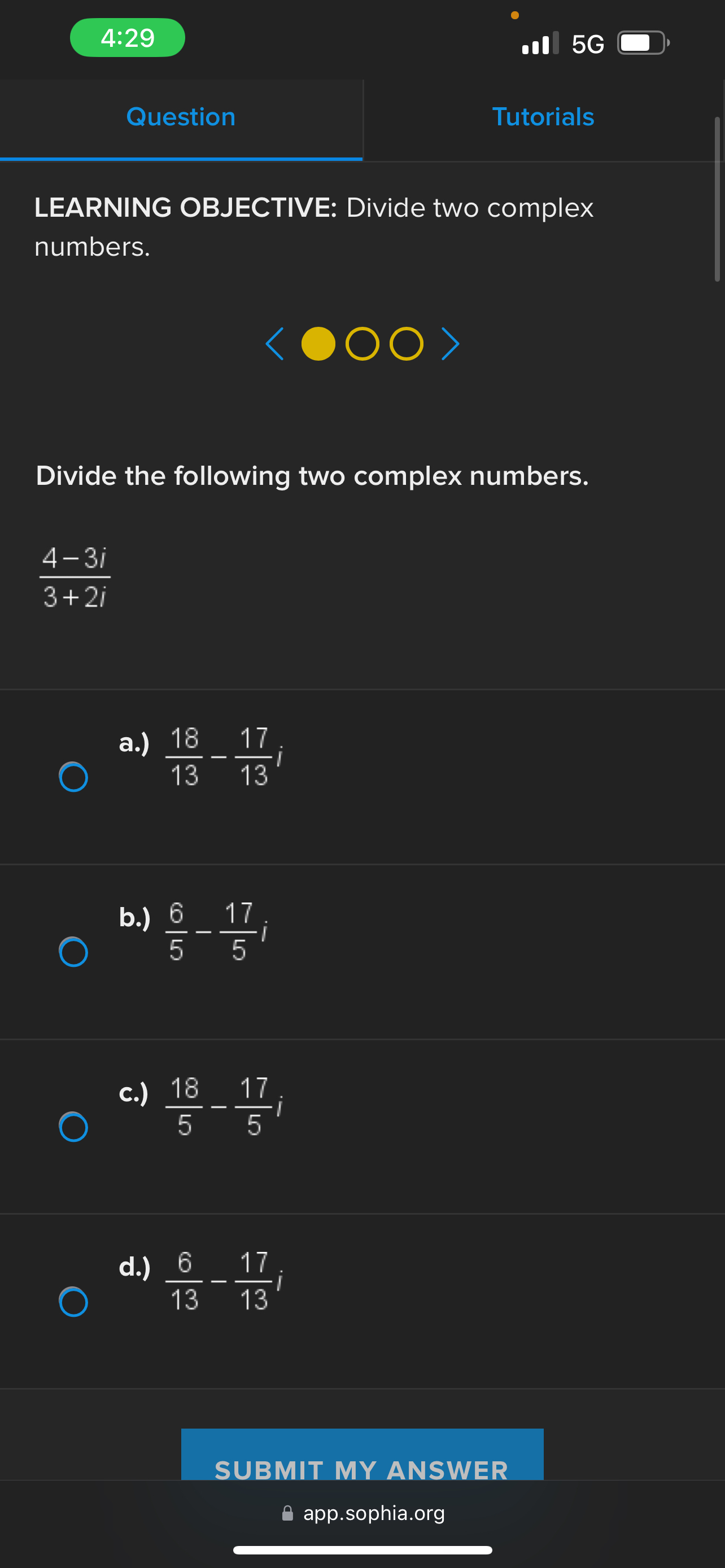 Solved questiontutorialslearning objective divide two chegg