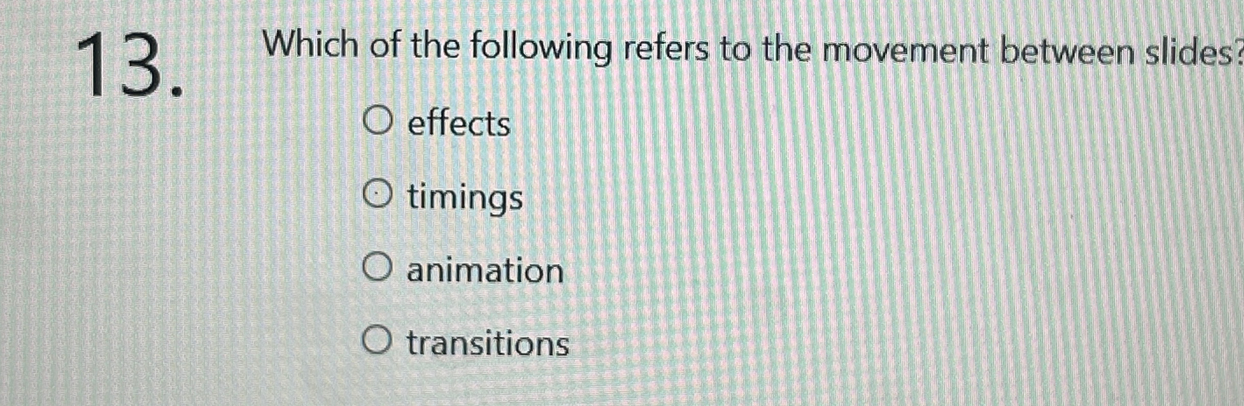 Solved Which of the following refers to the movement between | Chegg.com