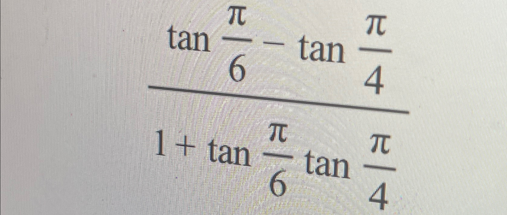 tan pi over 4 value