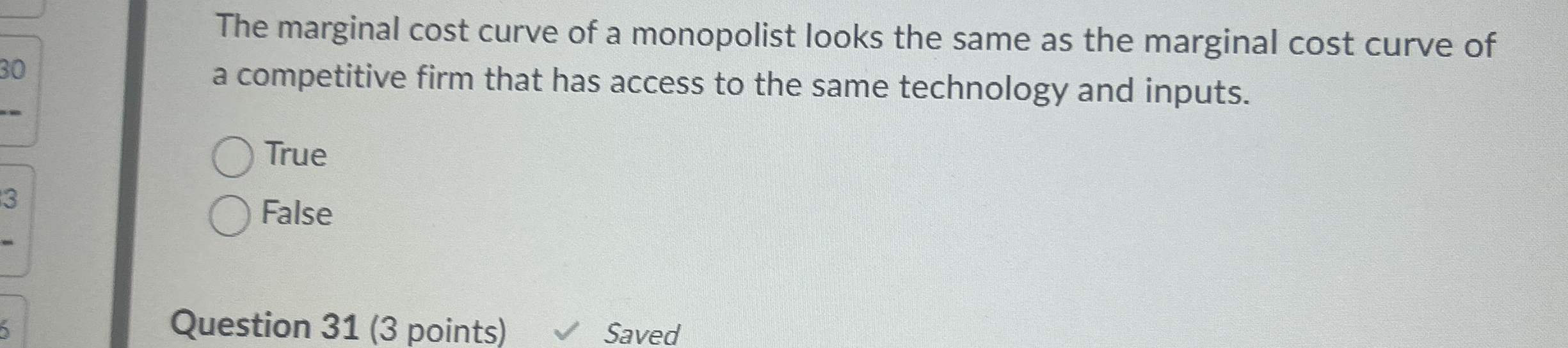 Solved The marginal cost curve of a monopolist looks the | Chegg.com