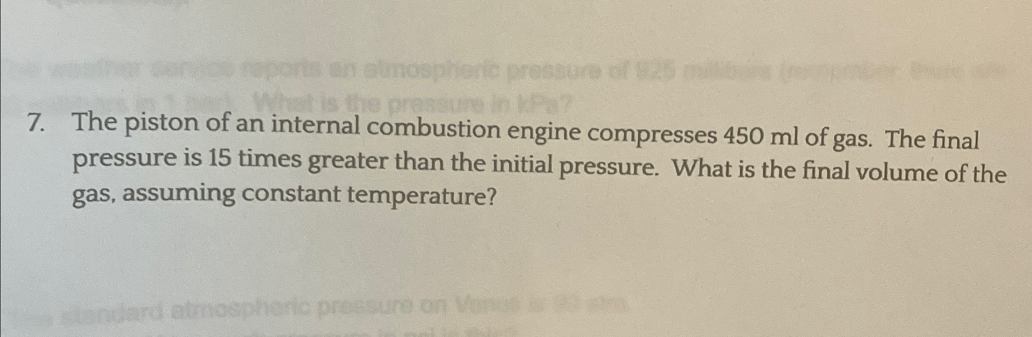 Solved The piston of an internal combustion engine | Chegg.com
