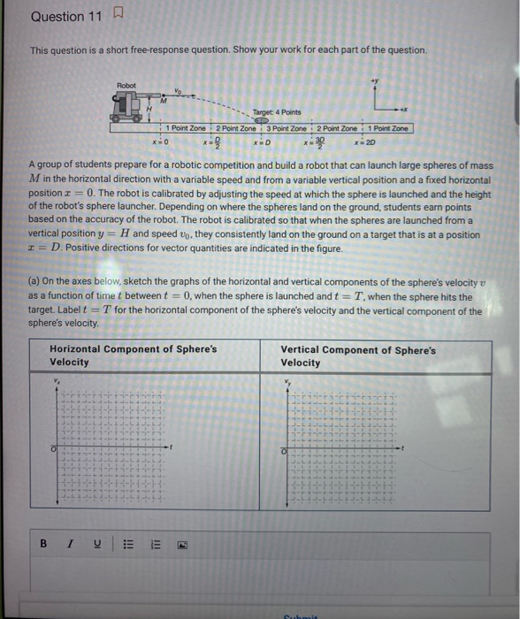 Solved Question 11 0 This question is a short freeresponse