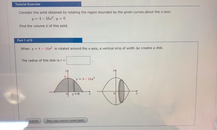 Solved Consider the solid obtained by rotating the region | Chegg.com