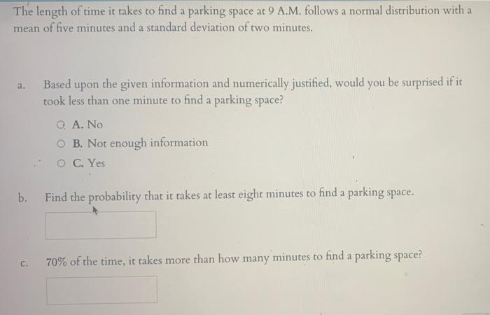 solved-the-length-of-time-it-takes-to-find-a-parking-space-chegg