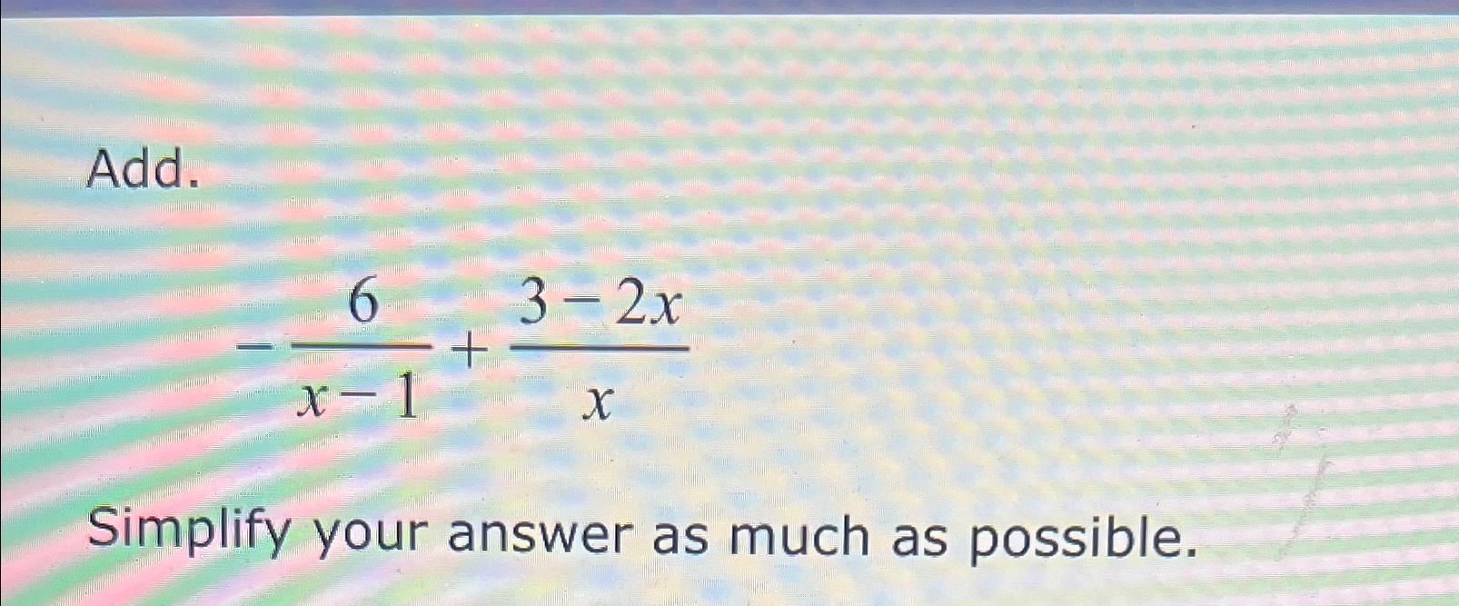 add 3x 2 5x 1 2x 2 9x 6