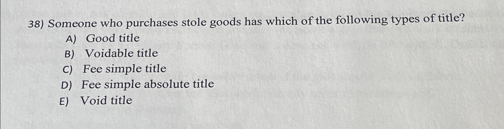 Solved Someone who purchases stole goods has which of the | Chegg.com