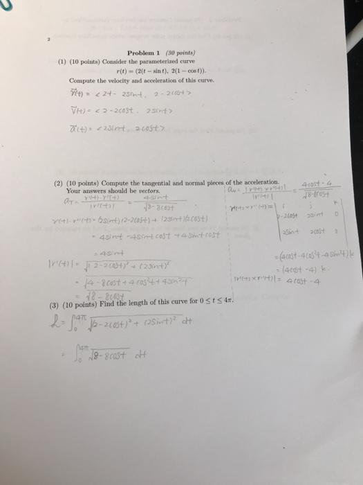 Solved Problem 1 (50 points) (1) (10 points) Consider the | Chegg.com