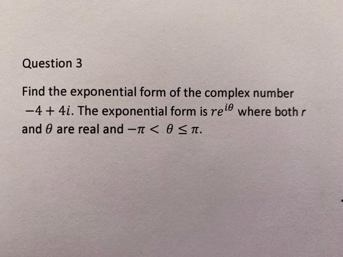 how to find the exponential form of a complex number