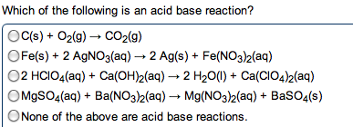 Solved Which of the following is a gas-evolution reaction? | Chegg.com