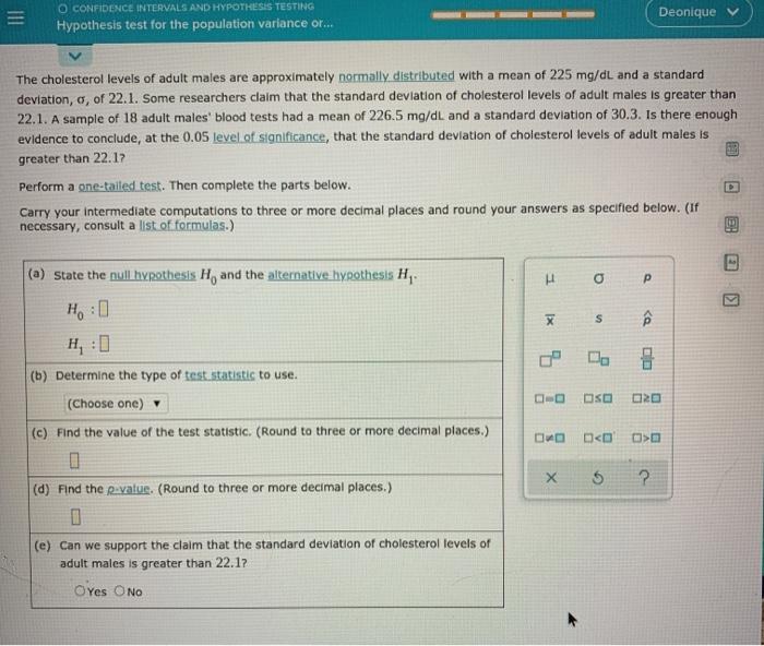 Solved O CONFIDENCE INTERVALS AND HYPOTHESIS TESTING | Chegg.com
