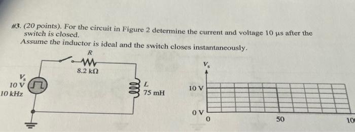 Solved #3. (20 points). For the circuit in Figure 2 | Chegg.com