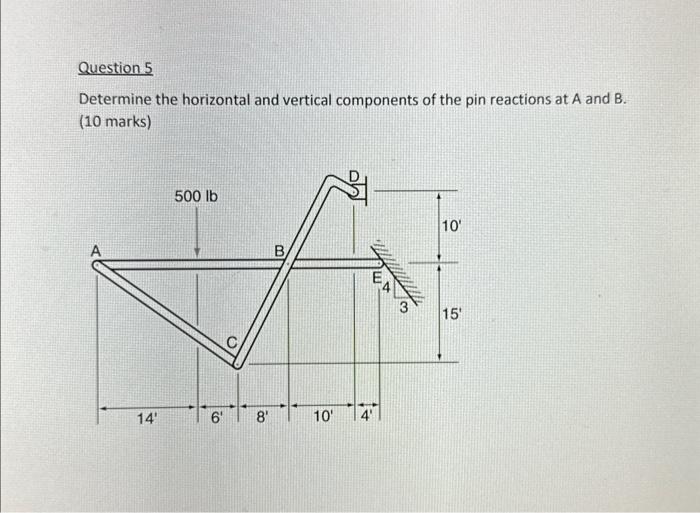 Solved Determine the horizontal and vertical components of | Chegg.com