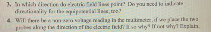 Solved 3. In which direction do electric field lines point? | Chegg.com