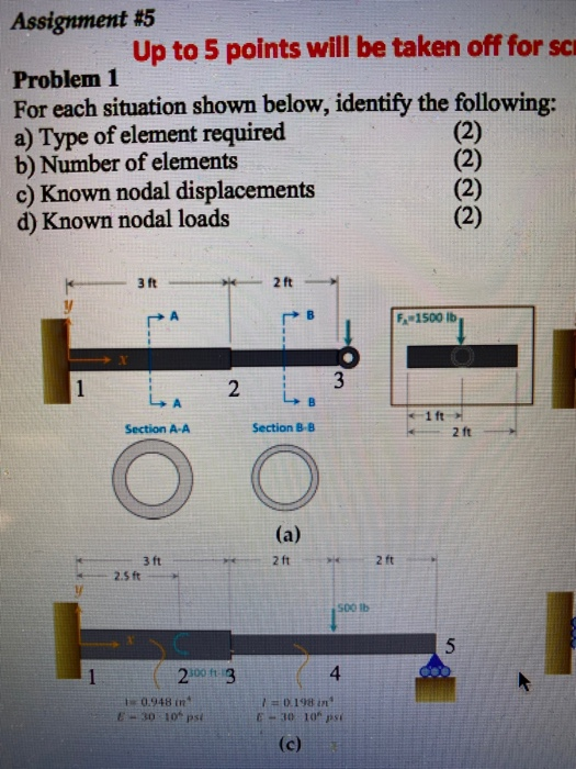 (4 x 8 = 32 Points) Problem 1 For each situation | Chegg.com
