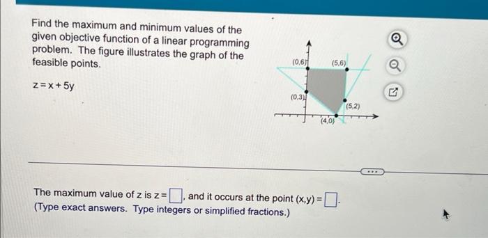 Solved Find the maximum and minimum values of the given | Chegg.com