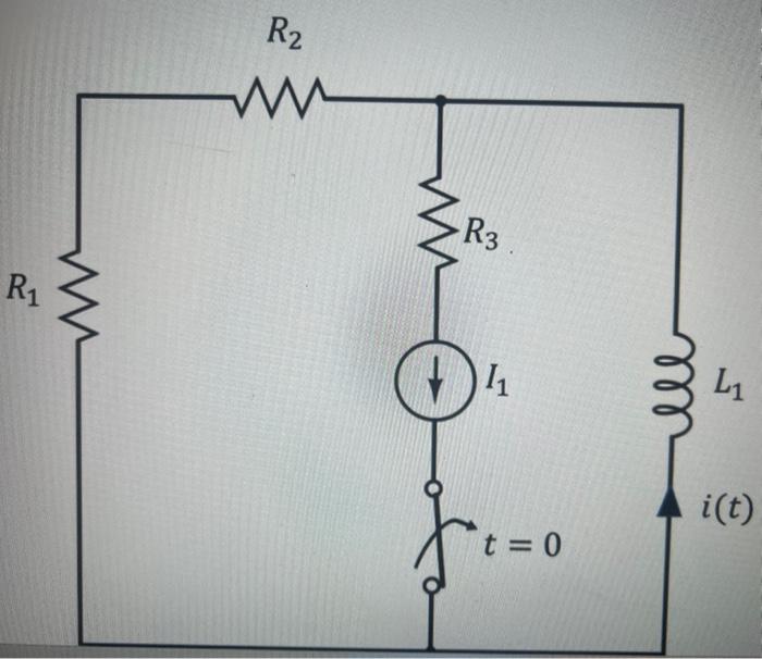 Solved In the circuit above, the switch opens at t=0. | Chegg.com