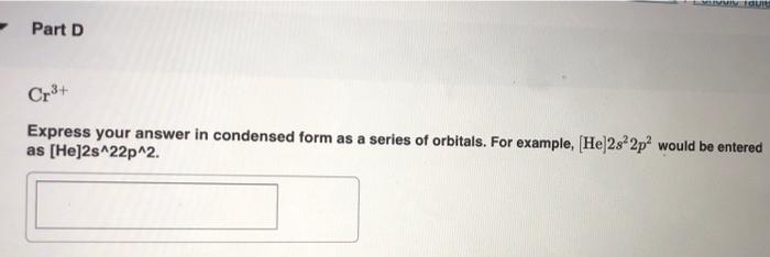 Solved Part A Cr Express your answer in condensed form as a | Chegg.com