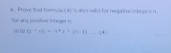 Solved Prove that formula (4) ﻿is also valid for negative | Chegg.com