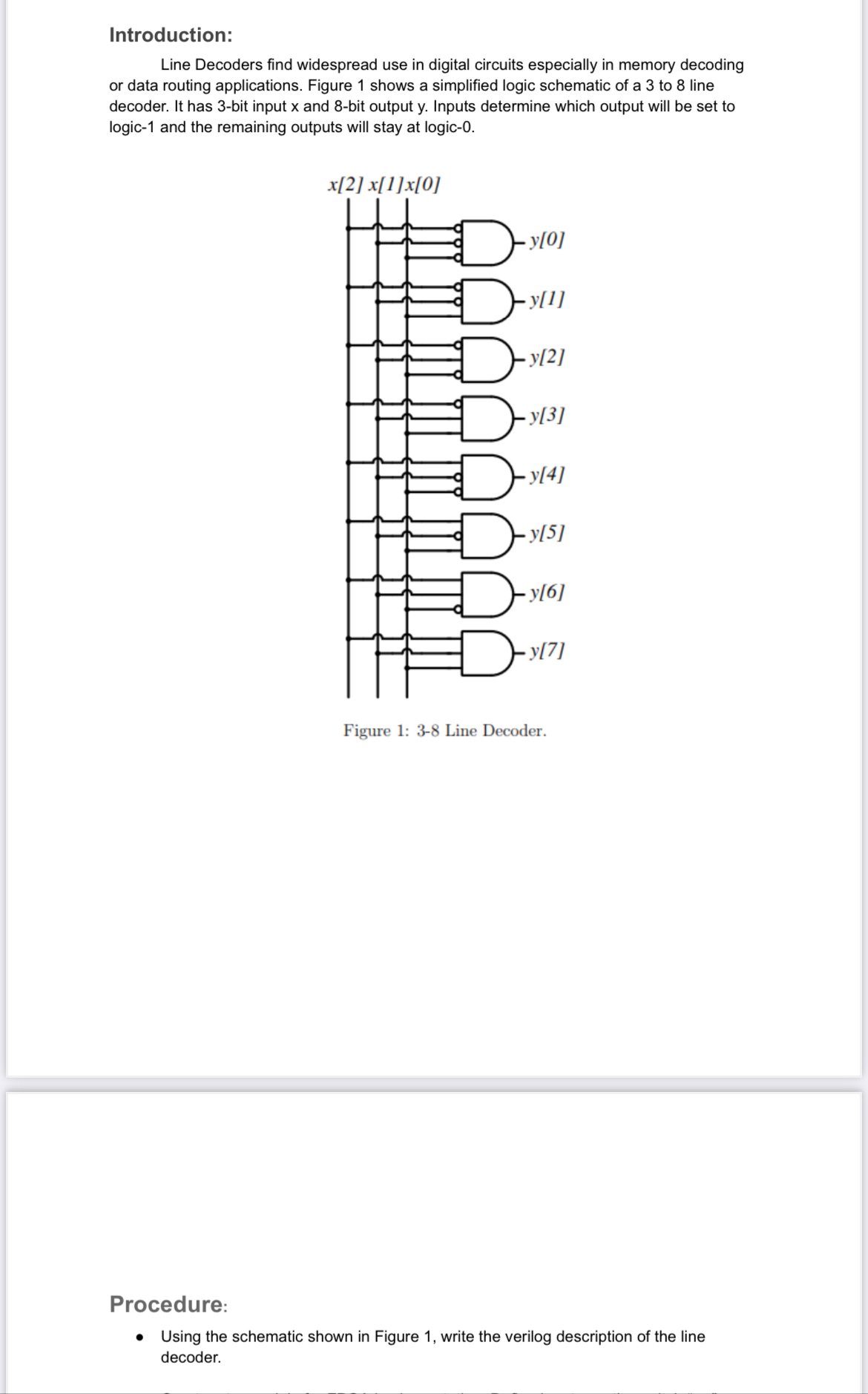 Solved Introduction:Line Decoders find widespread use in | Chegg.com