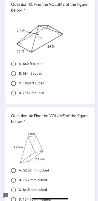 Solved Question 9: Find the SURFACE AREA of the figure | Chegg.com