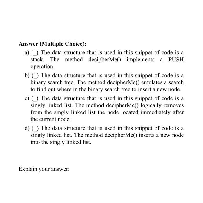 Solved Analyze The Snippet Of Code Below Identify The Data Chegg Com