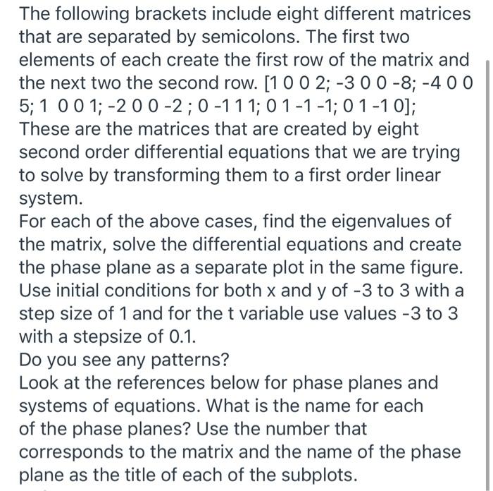 Solved The following brackets include eight different | Chegg.com