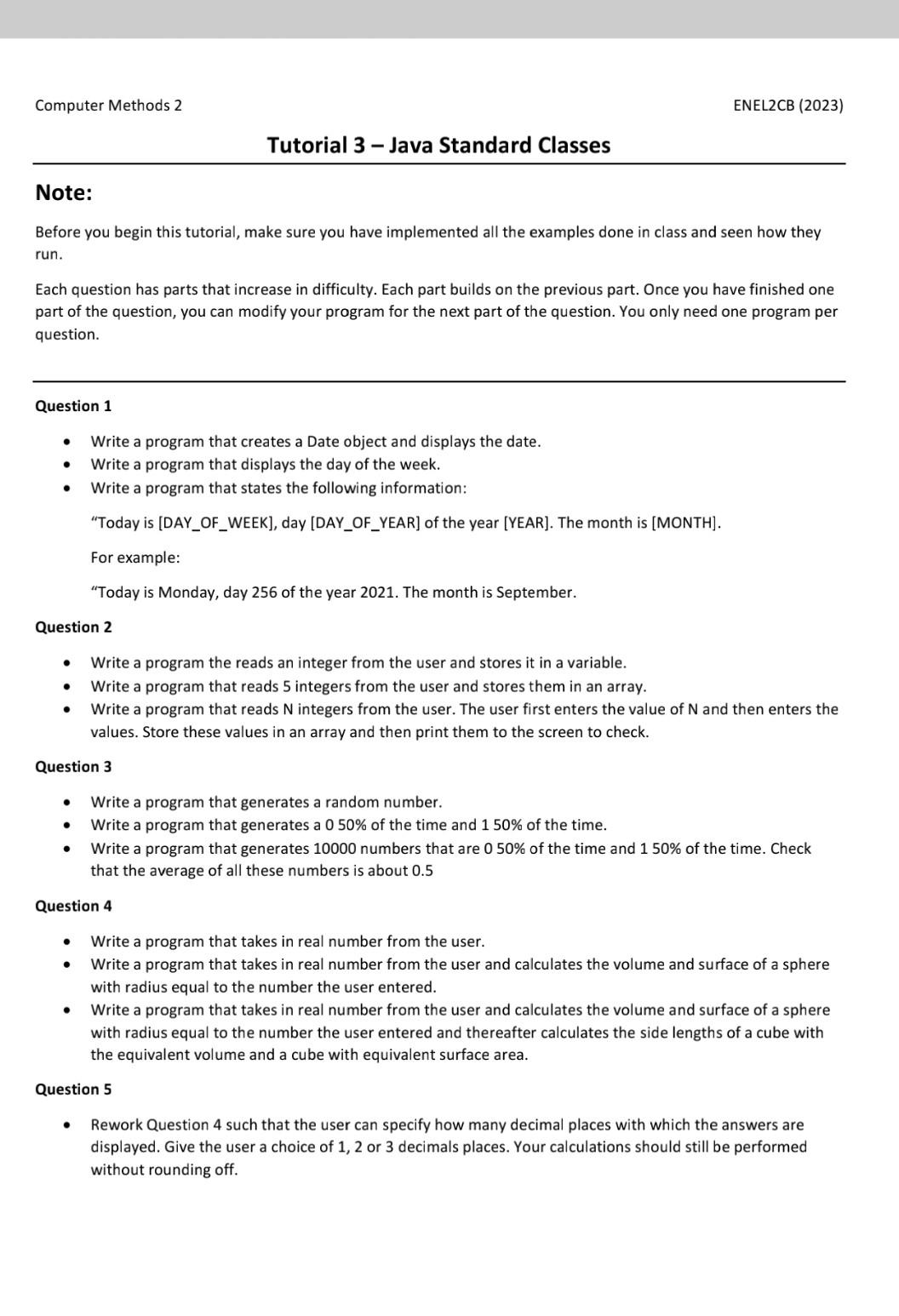 Solved Computer Methods 2 ENEL2CB 2023 Tutorial 3 Java Chegg solved-computer-methods-2-enel2cb-2023-tutorial-3-java-chegg