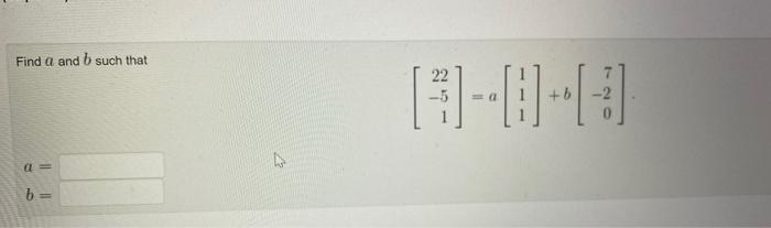 Solved Find A And B Such That A B= | Chegg.com