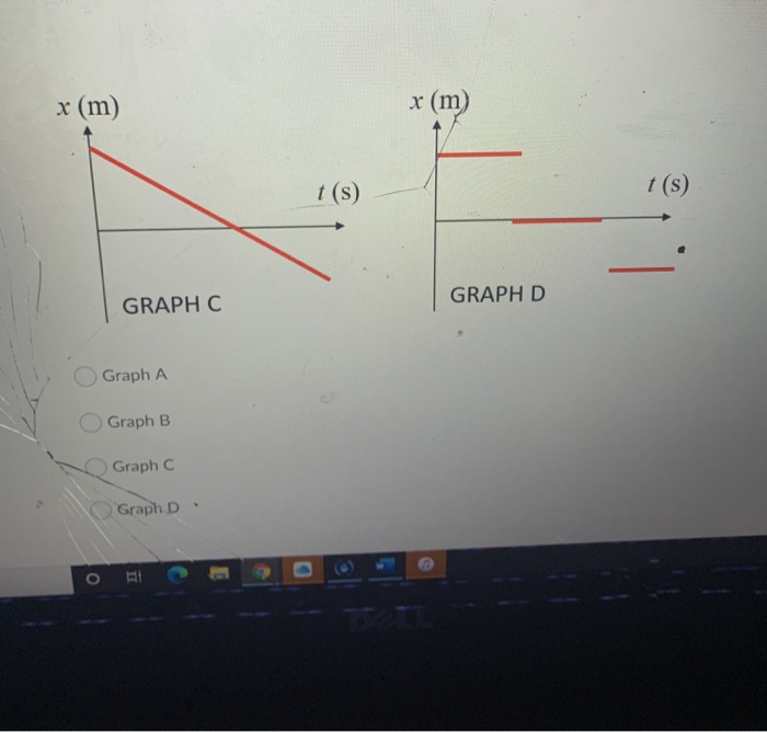 Solved x (m) x (m) t(s) t(s) GRAPHD GRAPH C Graph A Graph | Chegg.com