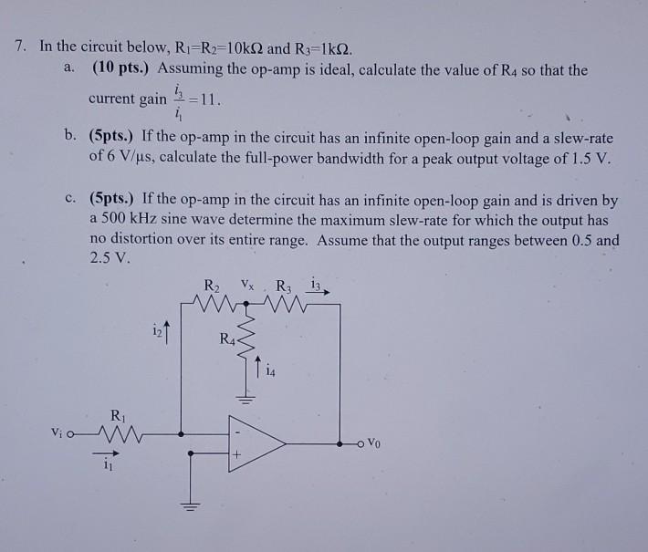 Solved Calculate the full-power bandwidth of an op-amp that