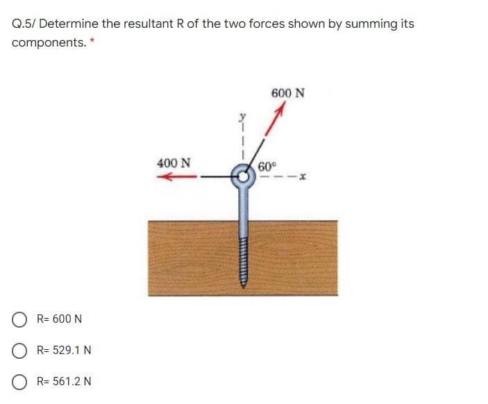 Solved Q.1 Determine the Rectangular Components of the Force | Chegg.com