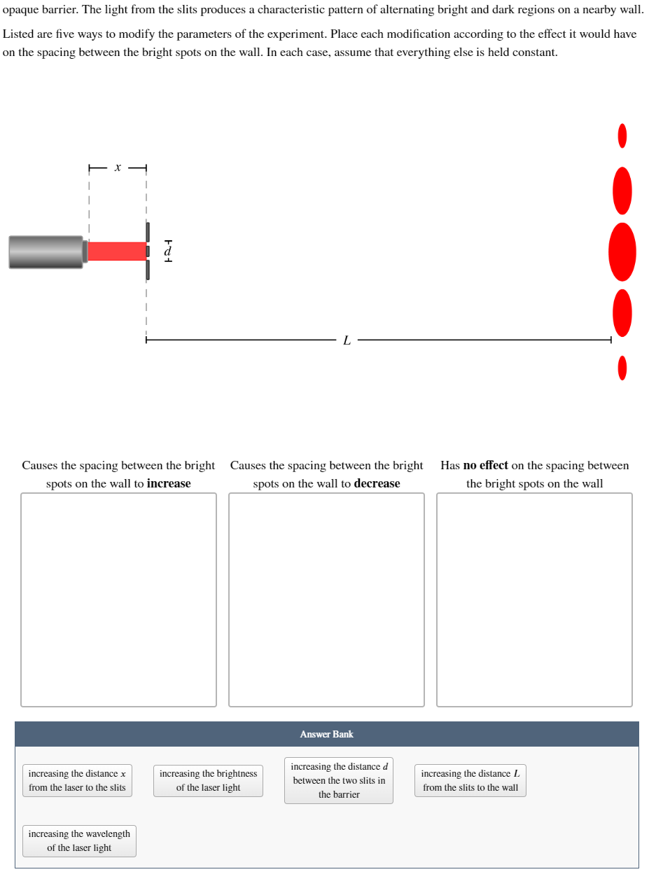 Solved In a double-slit interference experiment, the | Chegg.com