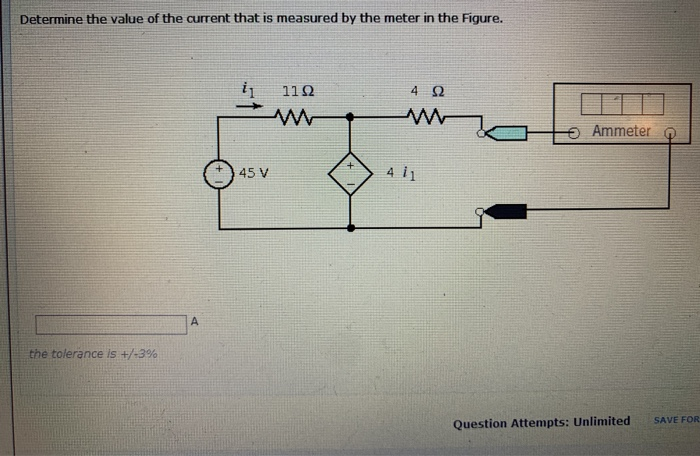 Solved Determine the value of the current that is measured | Chegg.com
