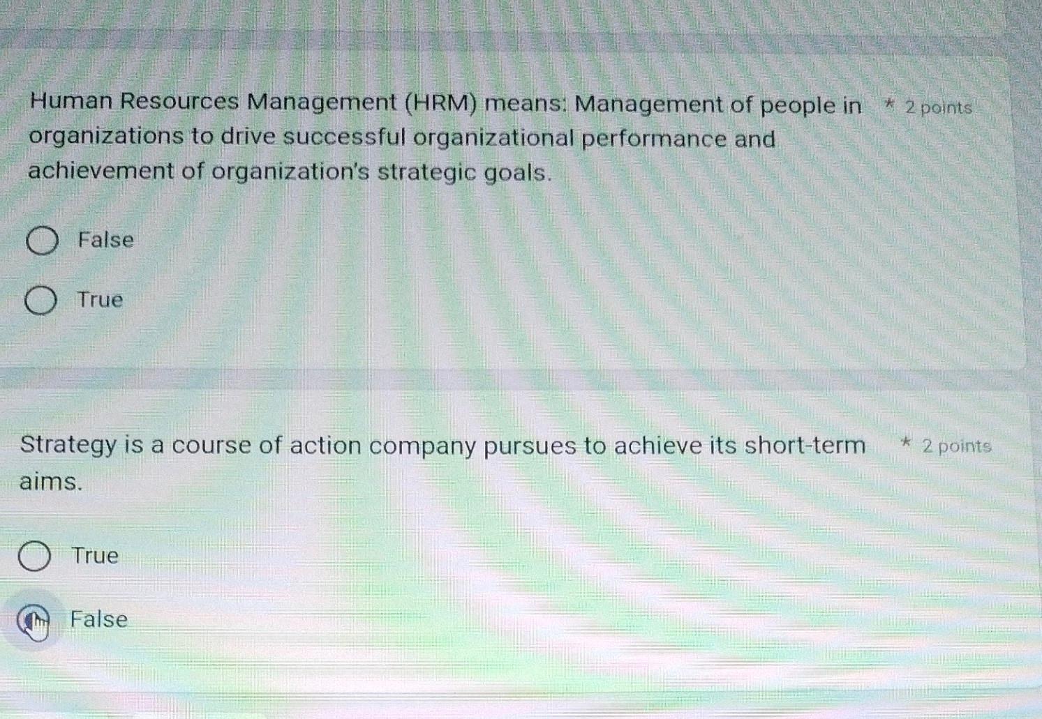 Solved Human Resources Management (HRM) Means: Management Of | Chegg.com