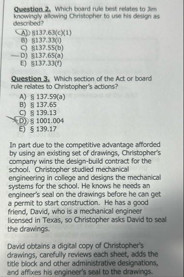 Solved Question 2. ﻿Which board rule best relates to Jim | Chegg.com