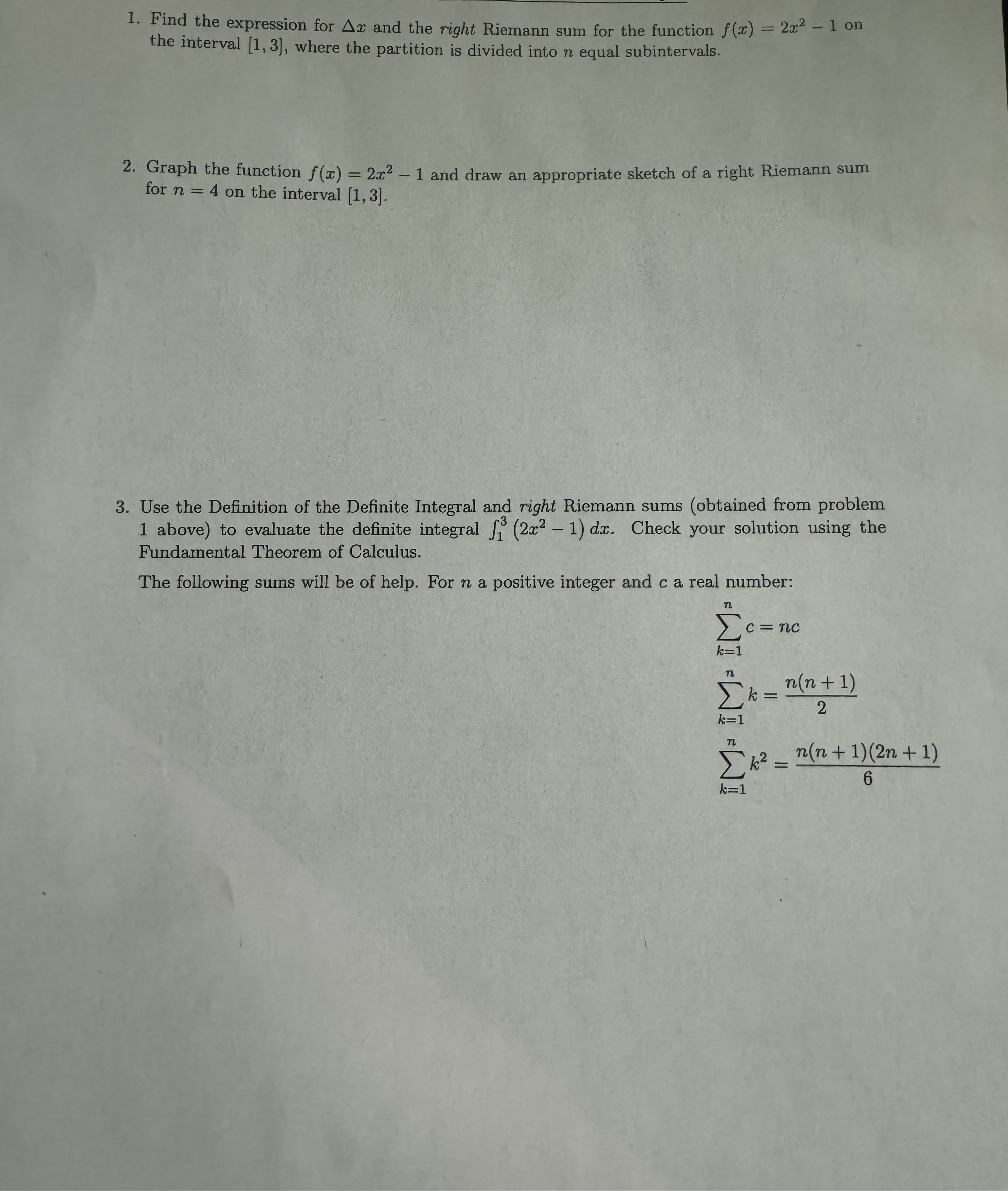 Solved Please show all the work for each question | Chegg.com