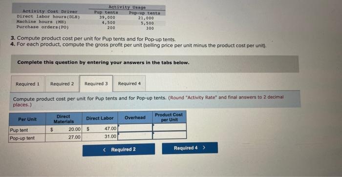Solved Use the following information for the Problems below. | Chegg.com