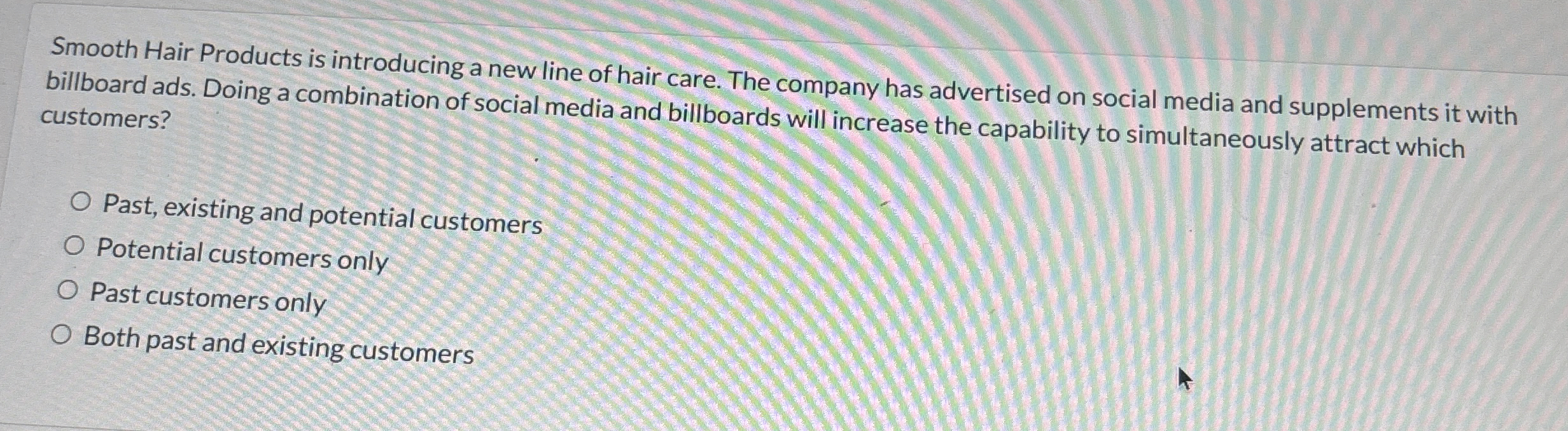 Solved Smooth Hair Products is introducing a new line of