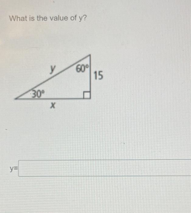 What is the value of \( y \) ?